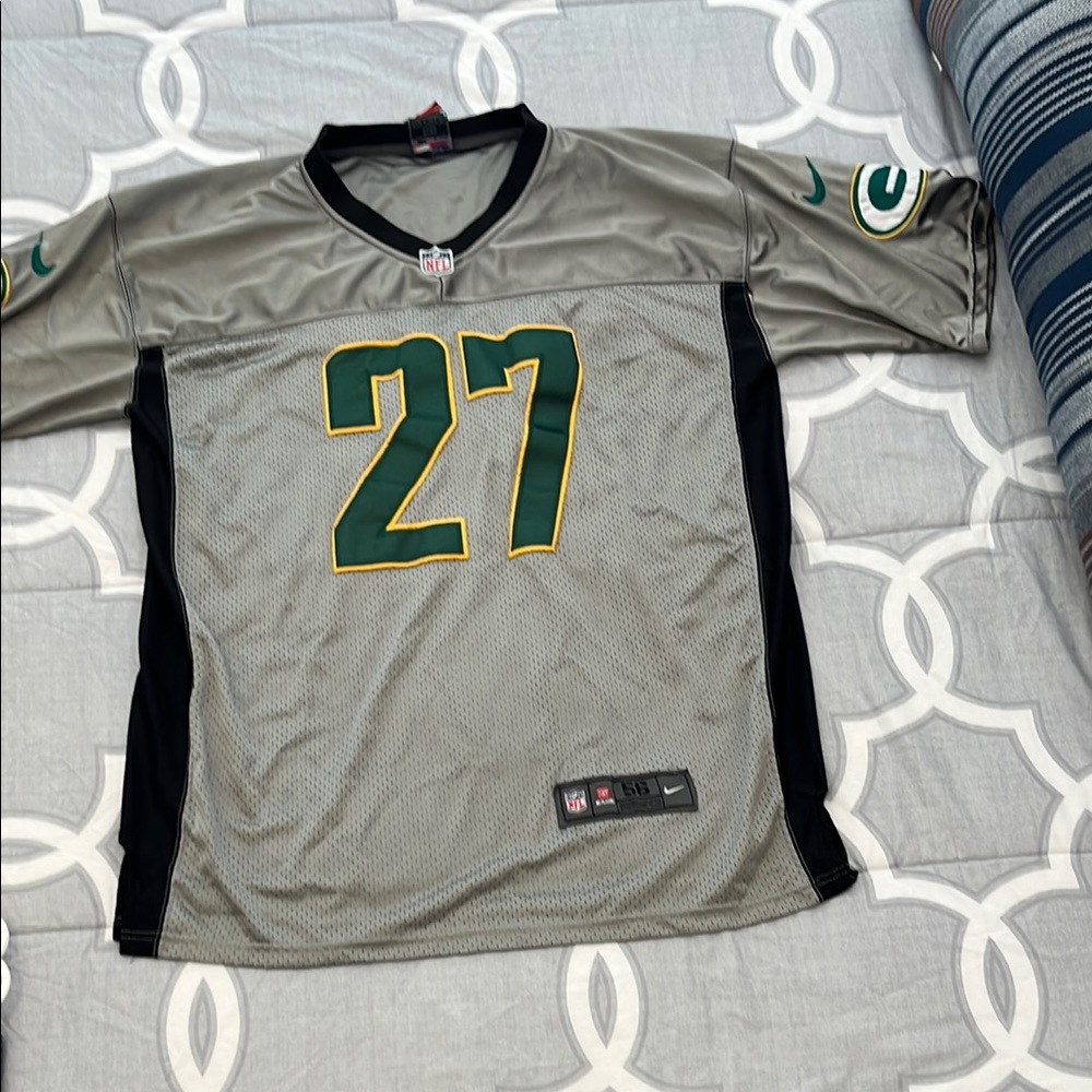 NFL Nike Green Bay Packers Gray Jersey  #27 Lacy
